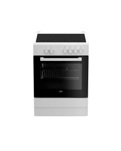 Cuina Beko FSS67000GW Placa Vitroceràmica 4 Zones + Forn Elèctric 4 Funcions 85x60 cm Blanc