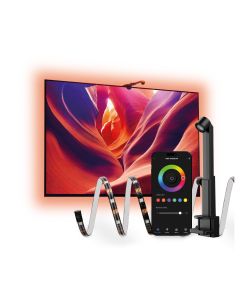 Tires LED intel·ligents per a TV Ksix AmbiGlow, Sensor de color, TV 55 a 75”, RGB, Maneres Escena, App Tuya Smart, 3,5 metres