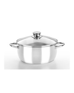 Cassola Monix amb tapa de vidre 18cm 1,75L acer inoxidable - M451118
