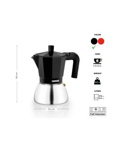 Cafetera Monix M863006 Apta per a inducció 6 Tasses