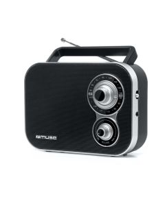 Ràdio retro portàtil Muse M-051 R negra