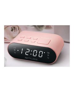 Ràdio Rellotge Alarma MUSE M10CPK Rosa