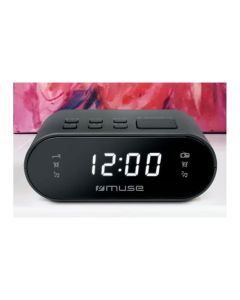 Ràdio Rellotge Alarma MUSE M10CR Negre