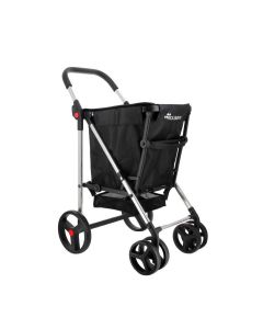 Carretó de la compra Rolser Basket MF 4 Rodes Grans 2 Giratòries Plegable Negre