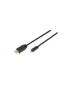 Cable Vivanco USB 2.0 a Micro USB B 1 metre Negre