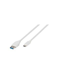 Vianco USB A 3.1 - Cable USB tipus C 1 metre Blanc