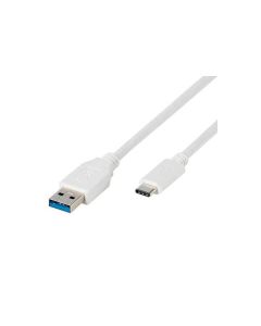 Cable Vivanco USB tipus C - USB 3.0 A 1 metre blanc
