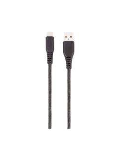 Cable Nylon USB-A (M) - USB-C (M) 2,5 Metres